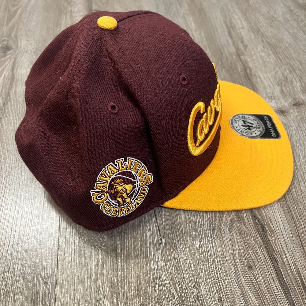 Cleveland Cavaliers '47 Brand NBA Hardwood Classics Snapback Hat Cap - Picture 2 of 7